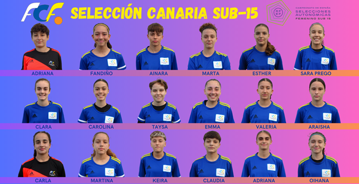 Convocatoria oficial de la Selección Canaria Sub-15 femenina para el Campeonato de España