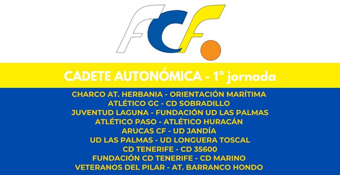 La FCF publica el calendario de Cadete Autonómica