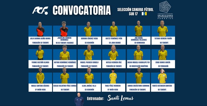 La Selección Canaria Sub-17 femenina disputa la Fase Final Plata