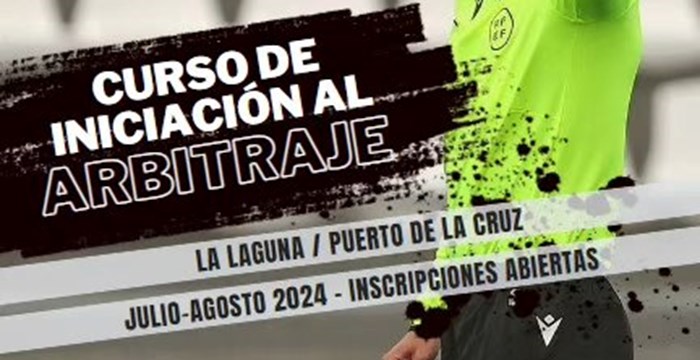 Nuevos cursos de iniciación al arbitraje de fútbol en Tenerife