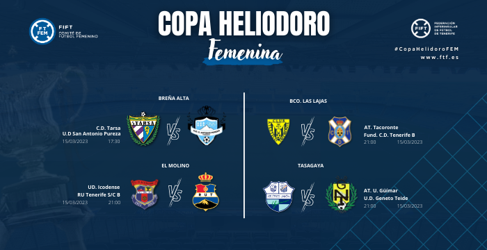 La I Copa Heliodoro Femenina afronta esta semana los Cuartos de Final