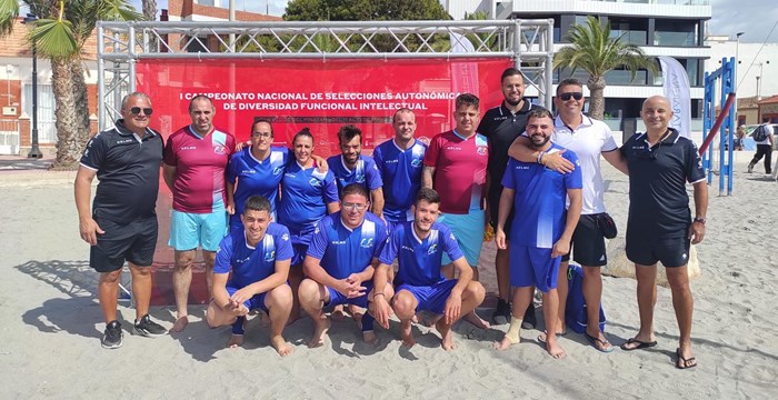 Campeonato de España Fútbol Playa Inclusivo: La Selección Canaria pierde en el debut